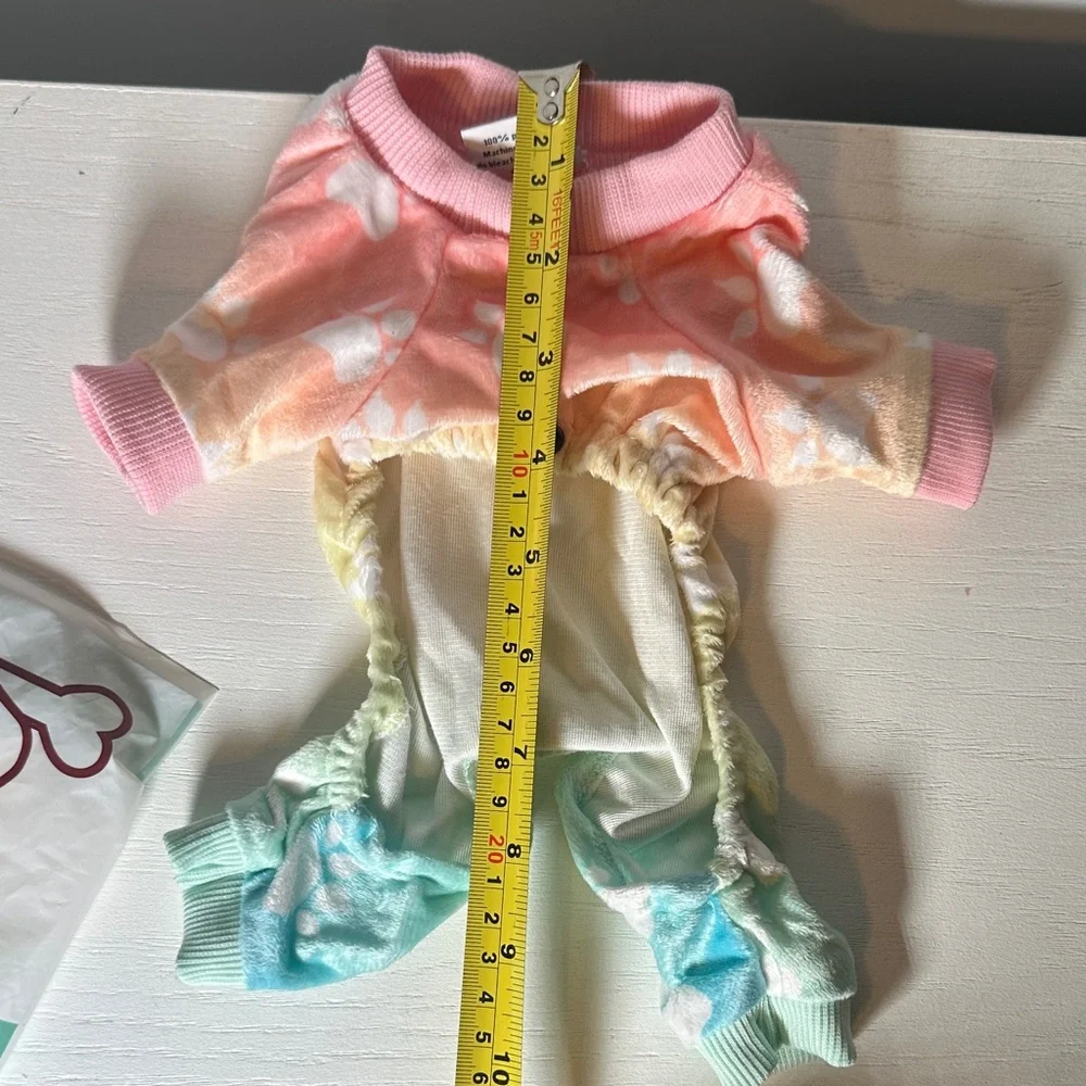 Colorful Tie-Dye Dog Pajamas